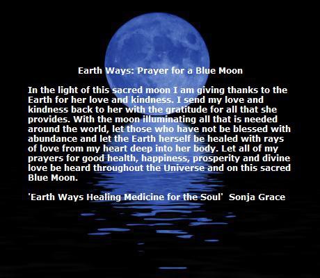 Earth Ways Prayer for a Blue Moon