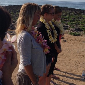 Oahu beach meditation